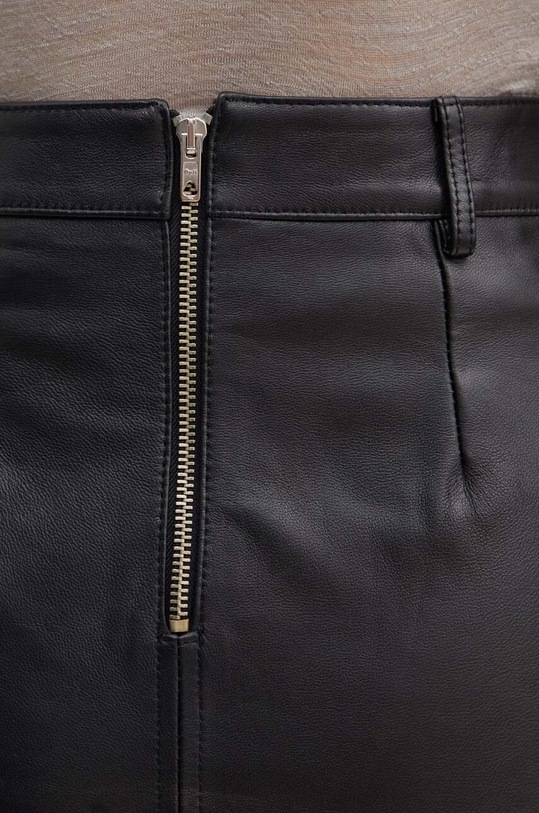 Kožená sukně Liviana Conti černá F4WX20