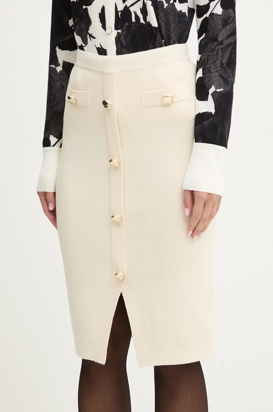 Suknja Blugirl Blumarine pletivo bež RF4022.MAB01