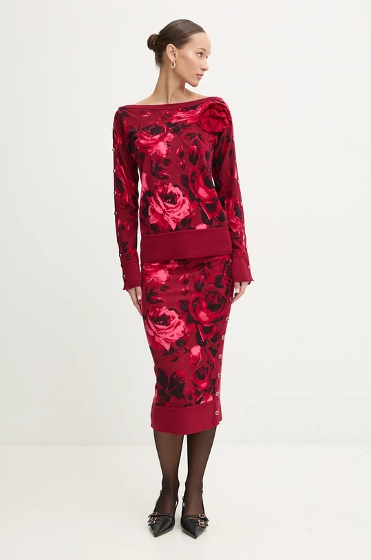 Ρούχα Φούστα δυο όψεων Blugirl Blumarine RF4032.MA98O μπορντό