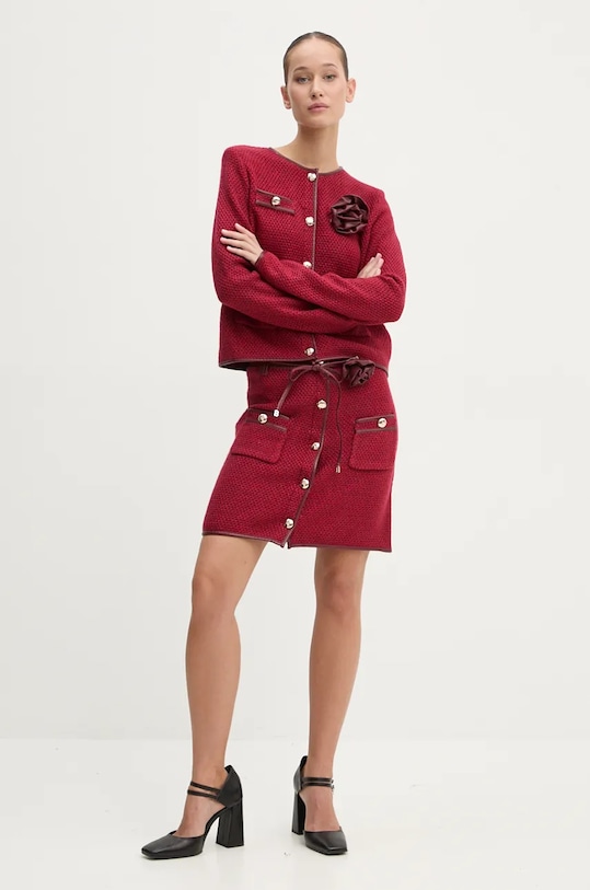 Suknja Blugirl Blumarine RF4141.MA95O bordo ZW24