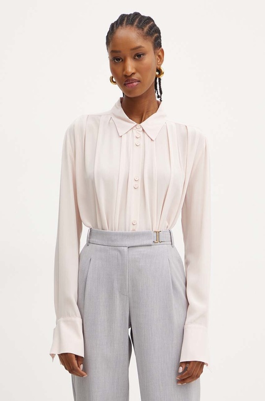 Liviana Conti koszula klasyczny różowy L4WS06