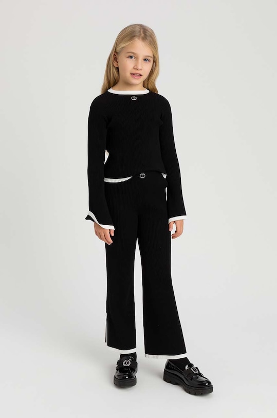 Detská súprava Twinset pletenina čierna 242GJ3042