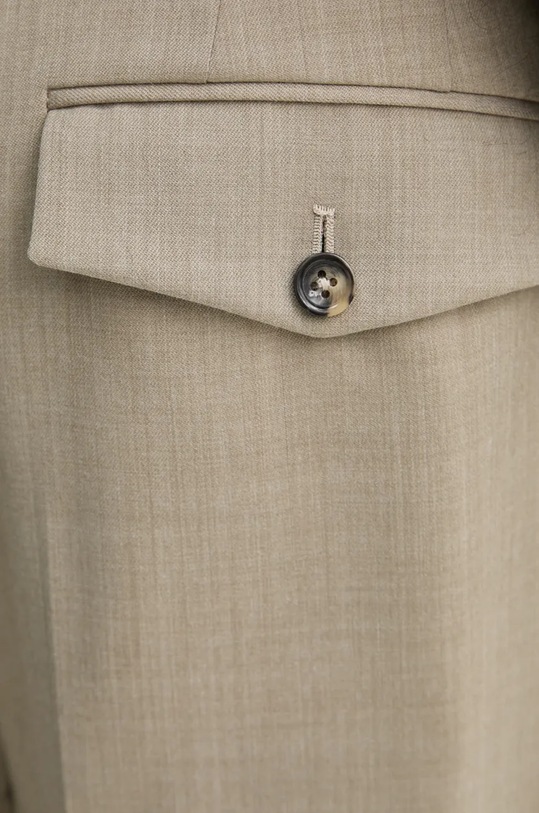 Day Birger et Mikkelsen pantaloni din lână Enzo - Classic Wool Blend bej DAY65243385