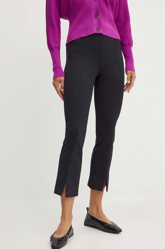 Liviana Conti pantaloni alta nero F4WJ29