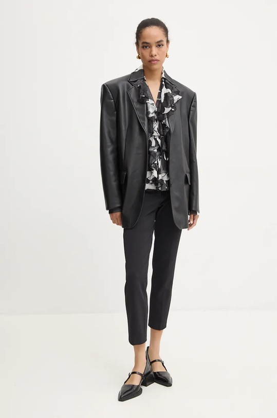 Παντελόνι Blugirl Blumarine RF4012.T3191 μαύρο ZW24