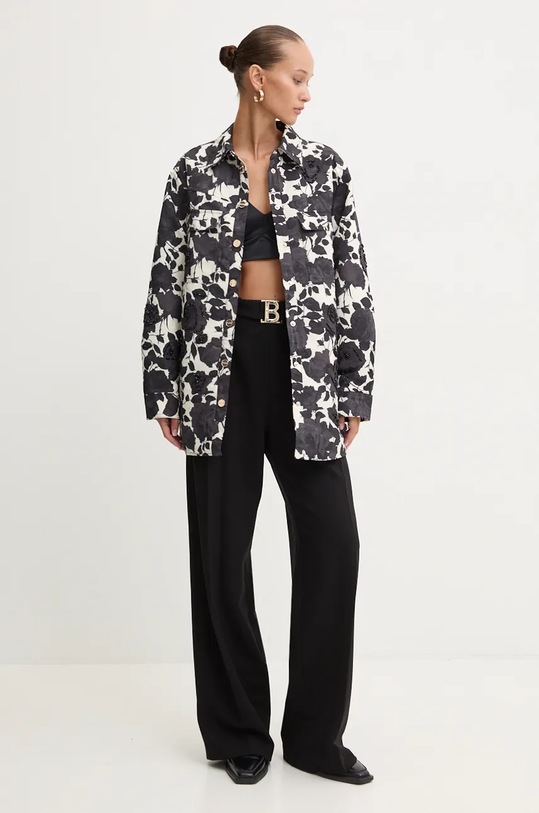 Hlače Blugirl Blumarine RF4062.T3190 crna ZW24