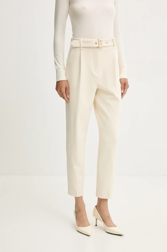 Hlače Blugirl Blumarine s elastinom bež RF4073.T3191