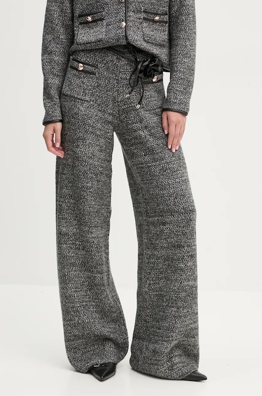 Hlače Blugirl Blumarine pletivo siva RF4144.MA95O