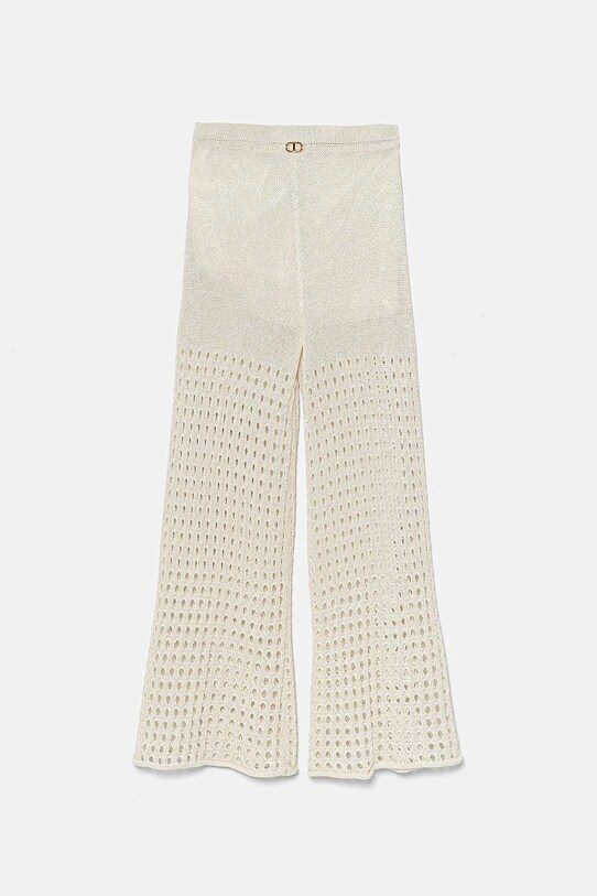 Twinset pantaloni copii tricotaj bej 251GJ3432.128.170