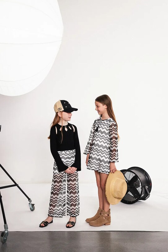 Twinset spodnie dziecięce czarny 251GJ2553