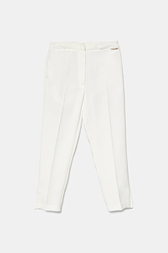 Detské nohavice Twinset s elastanom biela 251GJ2QN3