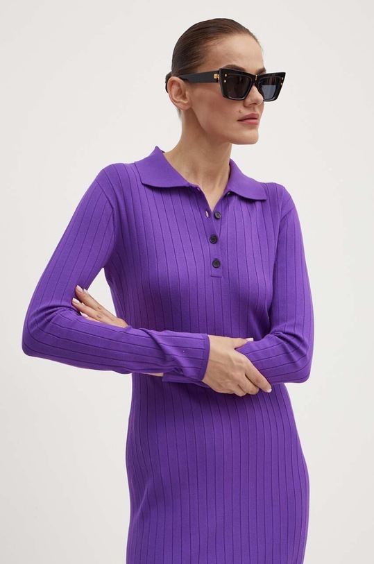 Liviana Conti sukienka F4WF16 fioletowy ZW24