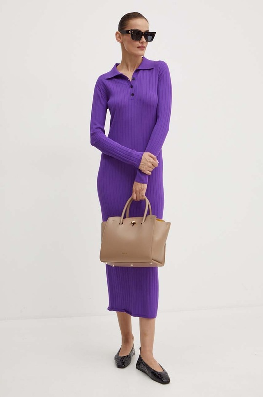 Liviana Conti sukienka fioletowy F4WF16