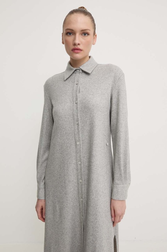 Liviana Conti vestito in cashemire grigio F4WN25