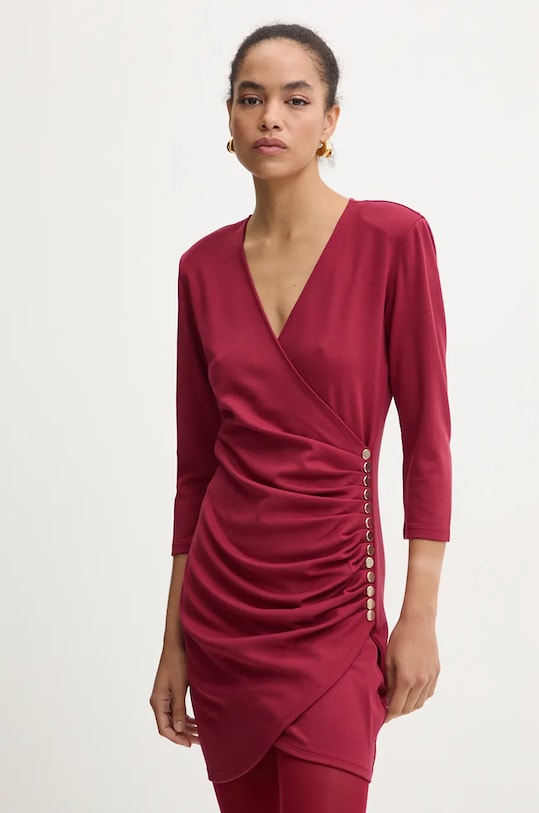 Haljina Blugirl Blumarine RF4180.J4762 bordo ZW24