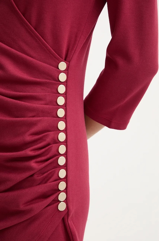 Haljina Blugirl Blumarine RF4180.J4762 bordo