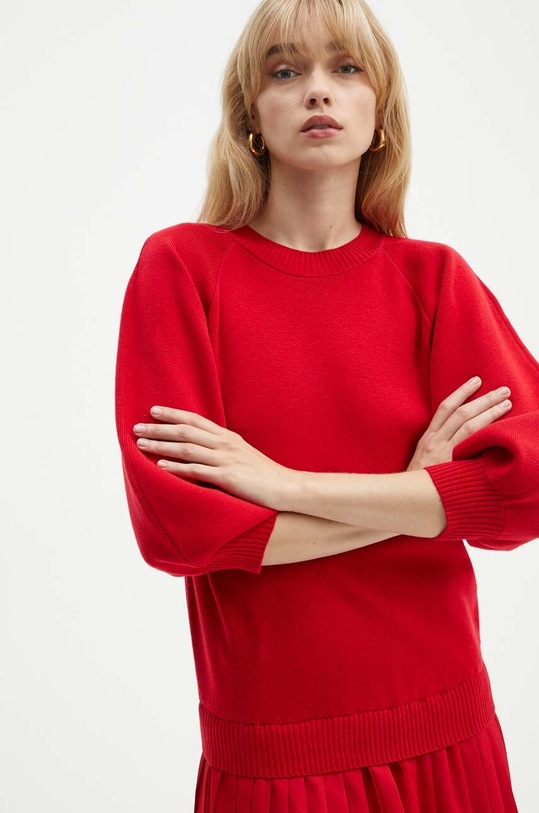 Silvian Heach sukienka z domieszką wełny DANNY czerwony GPA24210VE