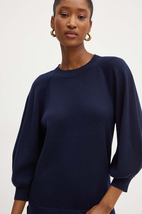 Silvian Heach sukienka z domieszką wełny DANNY granatowy GPA24210VE