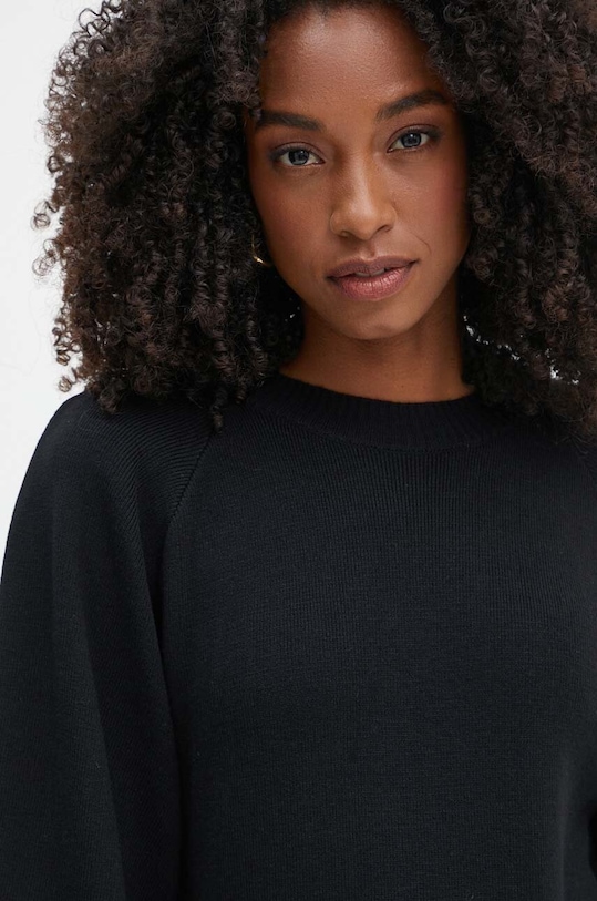 Silvian Heach rochie din amestec de lana DANNY negru GPA24210VE