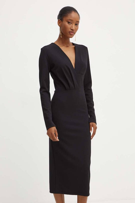 Haljina Silvian Heach CLAUSDINE pletivo crna GPA24003VE