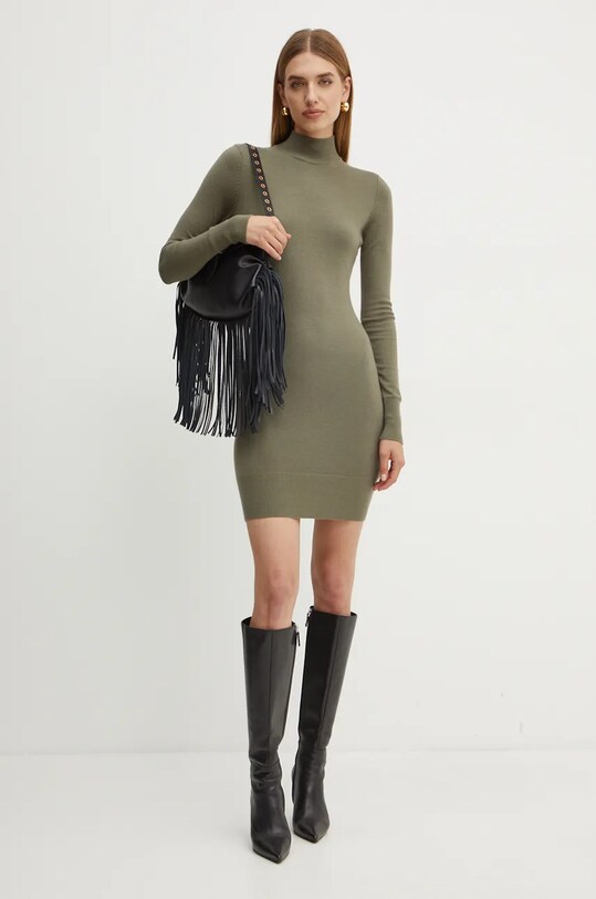 Silvian Heach sukienka BENEL casual zielony GPA24307VE