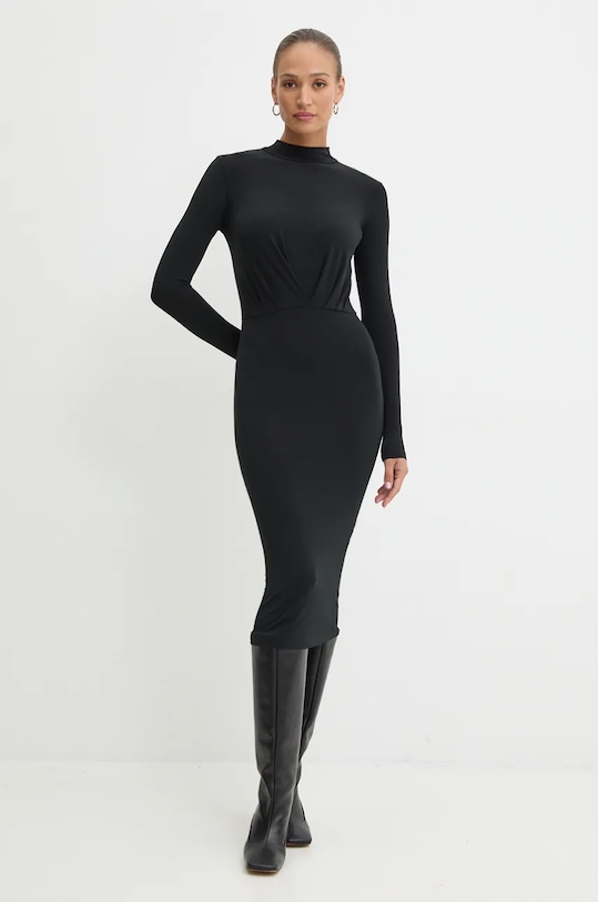 Silvian Heach sukienka VILIA z elastanem czarny GPA24122VE