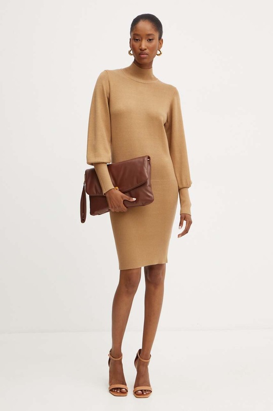 Silvian Heach sukienka IKUR GPA24153VE beżowy ZW24