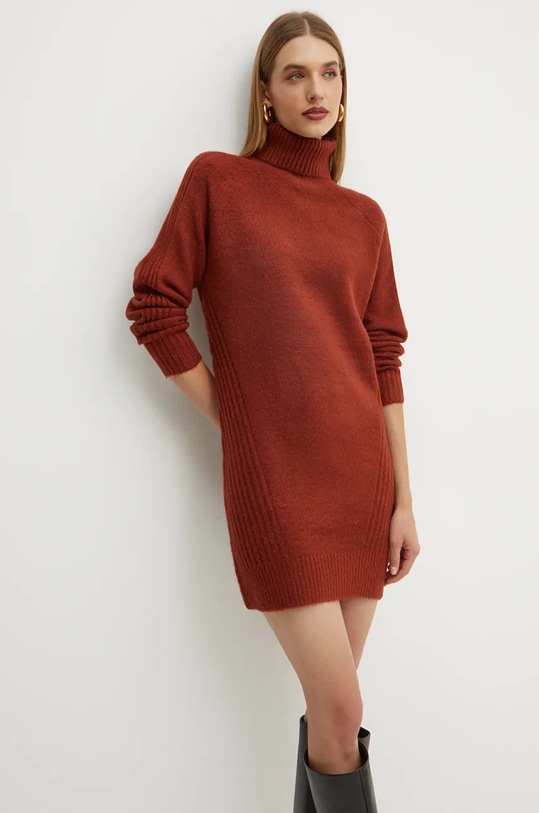 Silvian Heach rochie WINDRES midi maro GPA24170VE