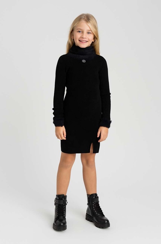 Dívčí šaty Twinset mini černá 242GJ3200