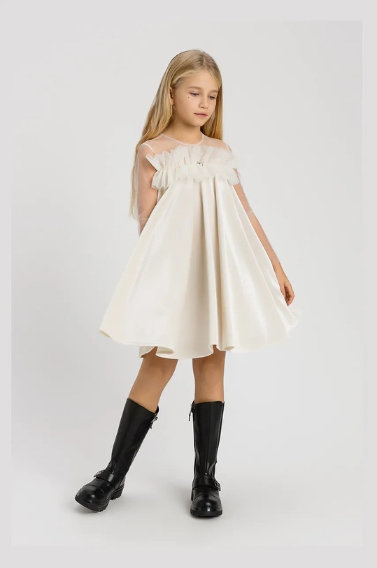 Dívčí šaty Twinset mini bílá 242GJ2101.98.116