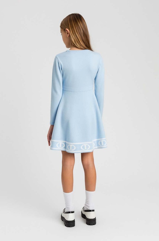 Twinset vestito bambina 242GJ3162.128.170 blu