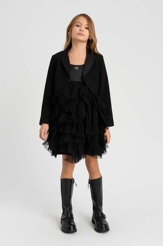 Dívčí šaty Twinset černá 242GJ2061.98.116