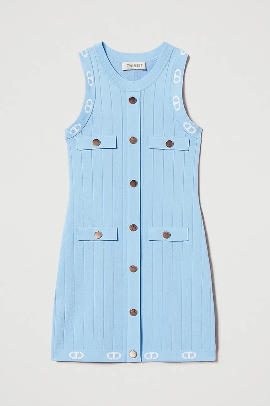 Twinset sukienka dziecięca 251GJ3QW5.128.170 niebieski ZS25