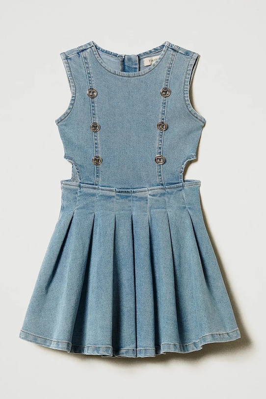 Twinset vestito jeans bambino/a 251GJ2542 blu ZS25