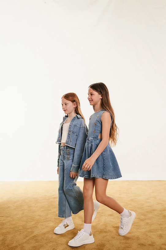 Twinset vestito jeans bambino/a blu 251GJ2542