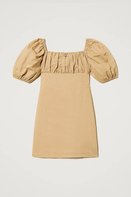 Dječja haljina Twinset 251GJ2406.128.170 bež ZS25