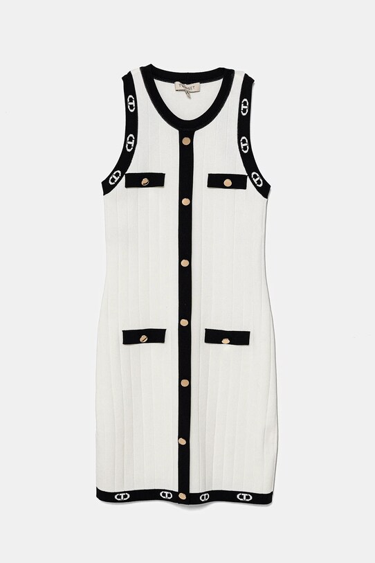 Twinset rochie fete mini alb 251GJ3QW5