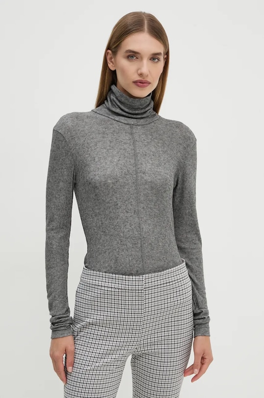 Day Birger et Mikkelsen pulover din amestec de lana Eve - Soft Wool gri DAY65243433