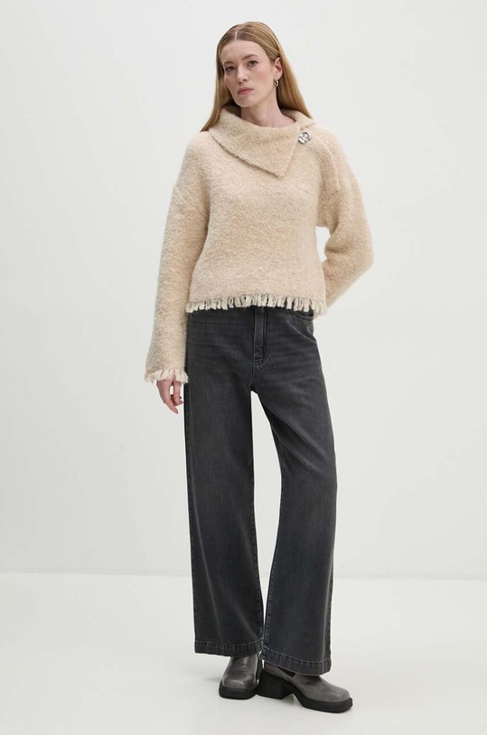 Day Birger et Mikkelsen sweter Gillian - Luxe Boucle DAY65243486 beżowy ZW24