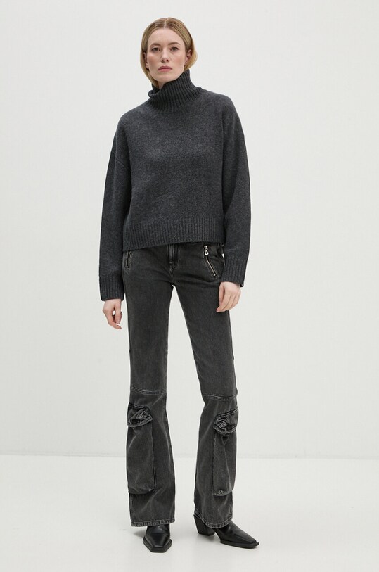 Day Birger et Mikkelsen pulover de lana Kendra - Soft Lamb DAY65243471 gri ZW24