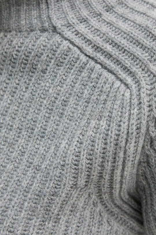 Mos Mosh sweter wełniany 165750 szary