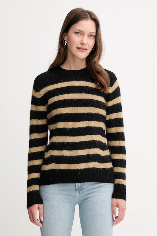 Μάλλινο πουλόβερ Mos Mosh μαύρο 165660