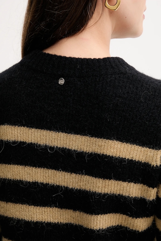 Μάλλινο πουλόβερ Mos Mosh 165660 μαύρο