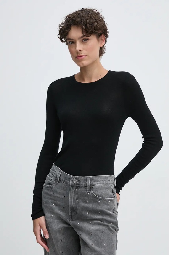 Mos Mosh pulover de lana subtiri negru 165900
