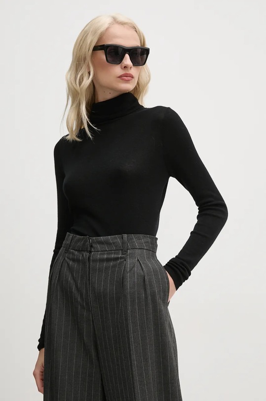Mos Mosh sweter wełniany czarny 165910