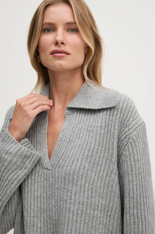 Mos Mosh pulover de lana gri 165740