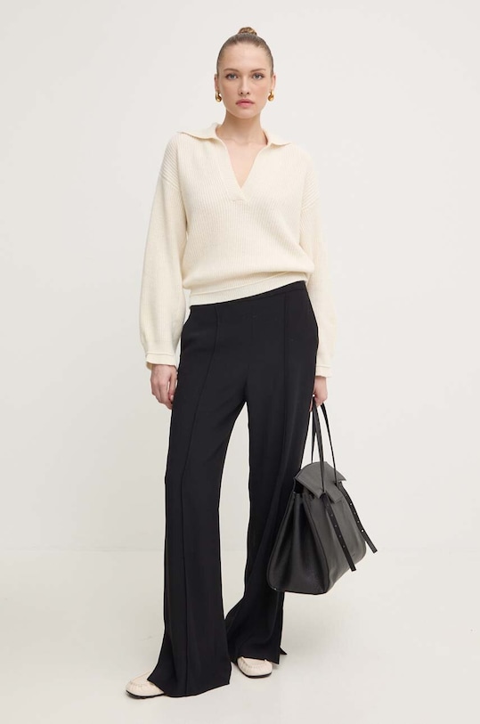 Liviana Conti maglione in cachemirie F4WC18 beige ZW24