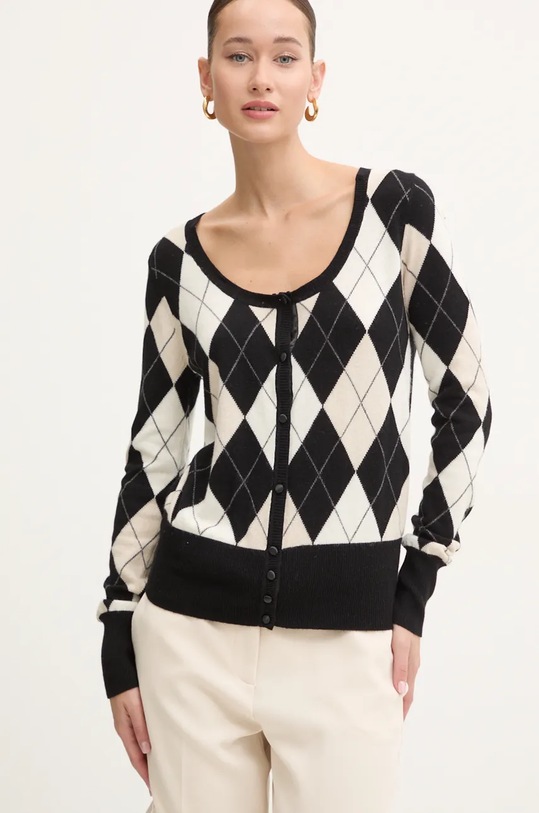 Kardigan s primjesom vune Blugirl Blumarine crna RF4192.MS14G