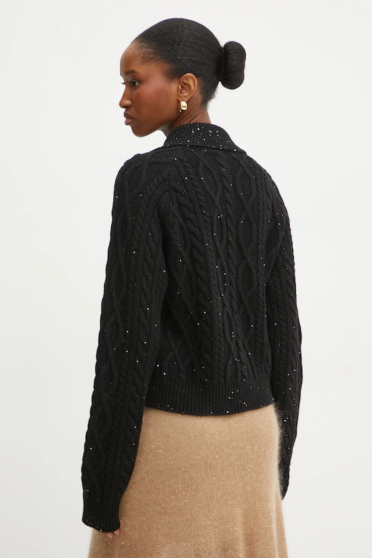 Одяг Кардиган з домішкою вовни Liviana Conti L4WG46 чорний