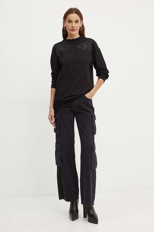 Silvian Heach bluza TERLEKI GPA24265FE negru ZW24